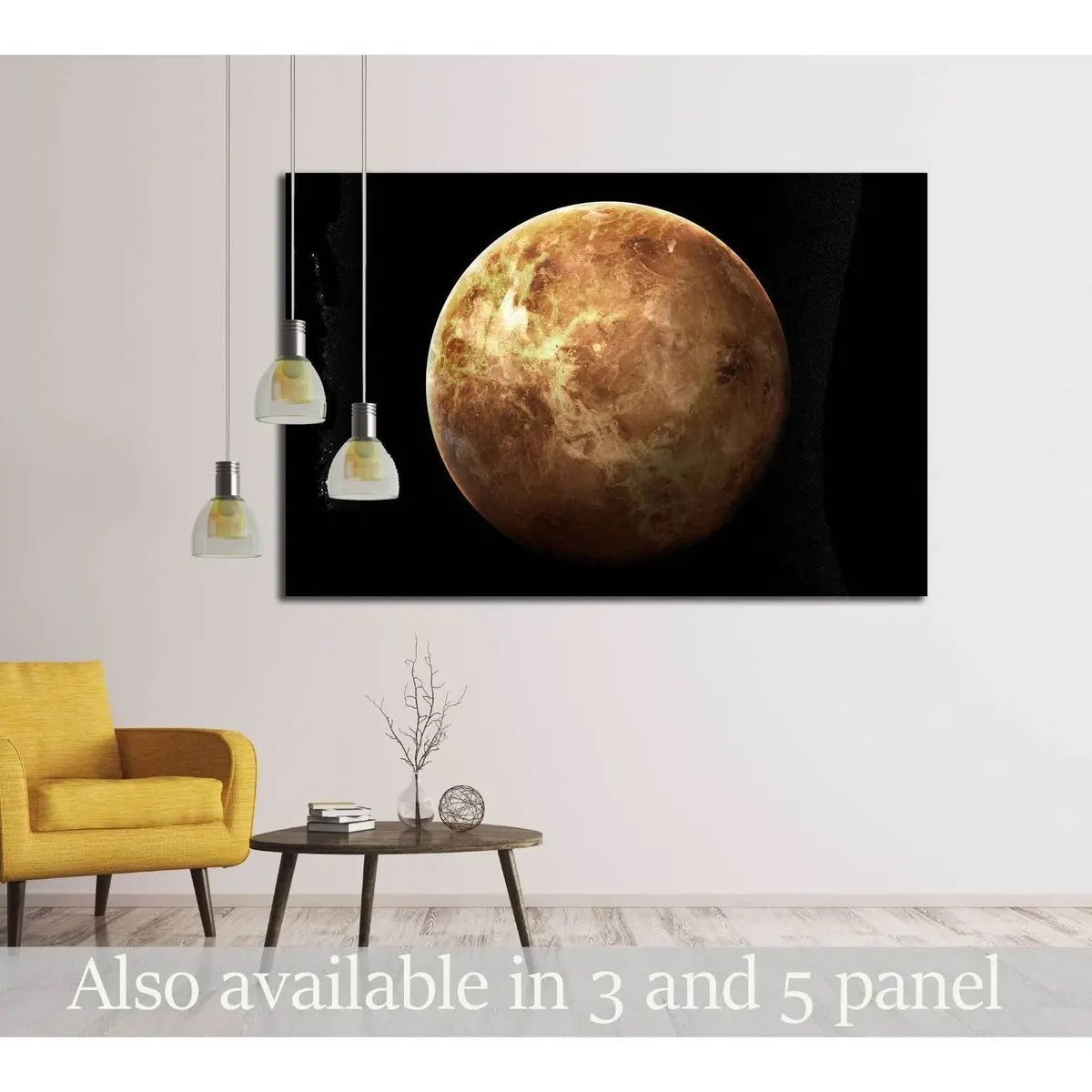 Venus - High Resolution 3D Images Presents Planets Of The Solar System. №2439 Ready To Hang Canvas Print 1