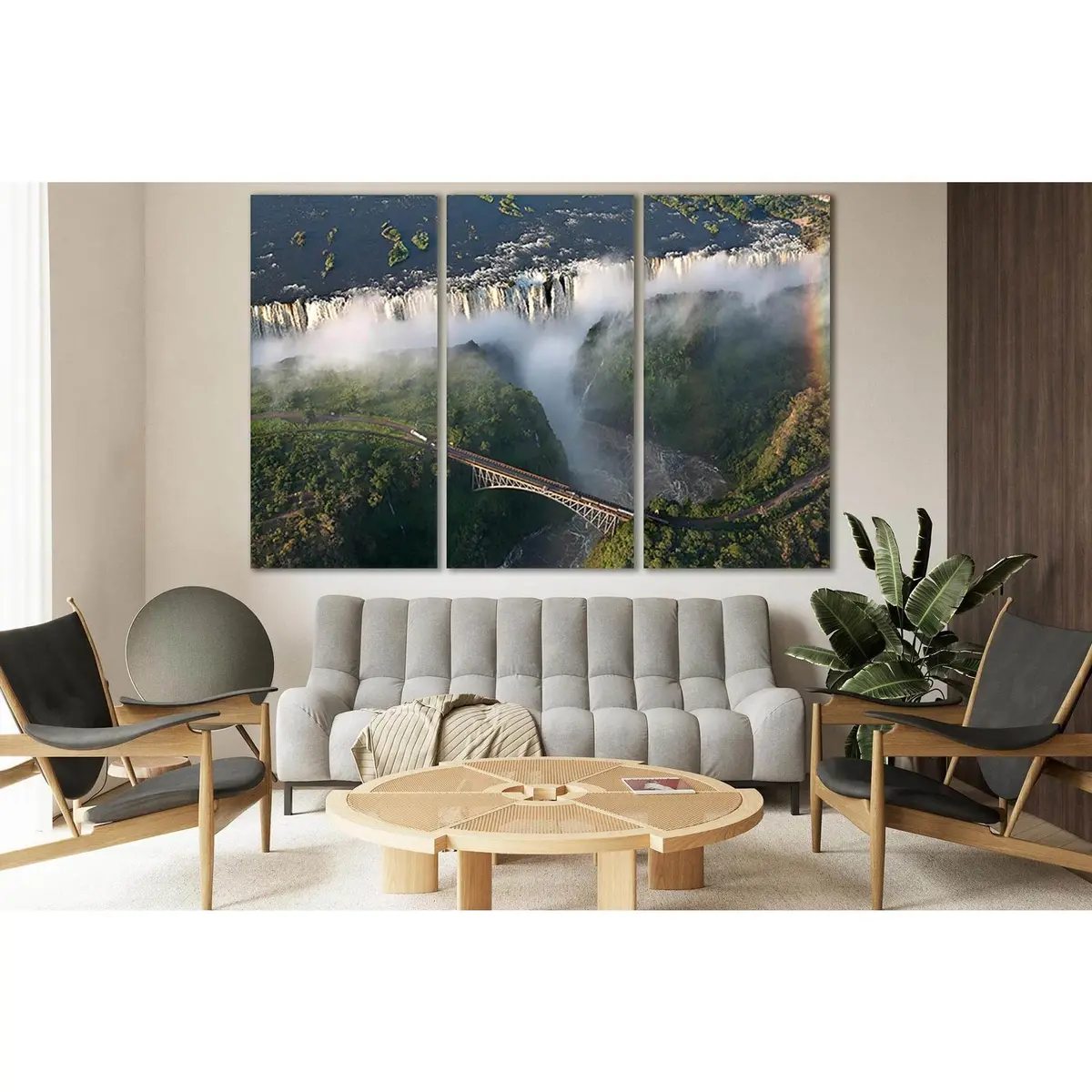 Victoria Falls Top View №Sl476 Ready To Hang Canvas Print 5