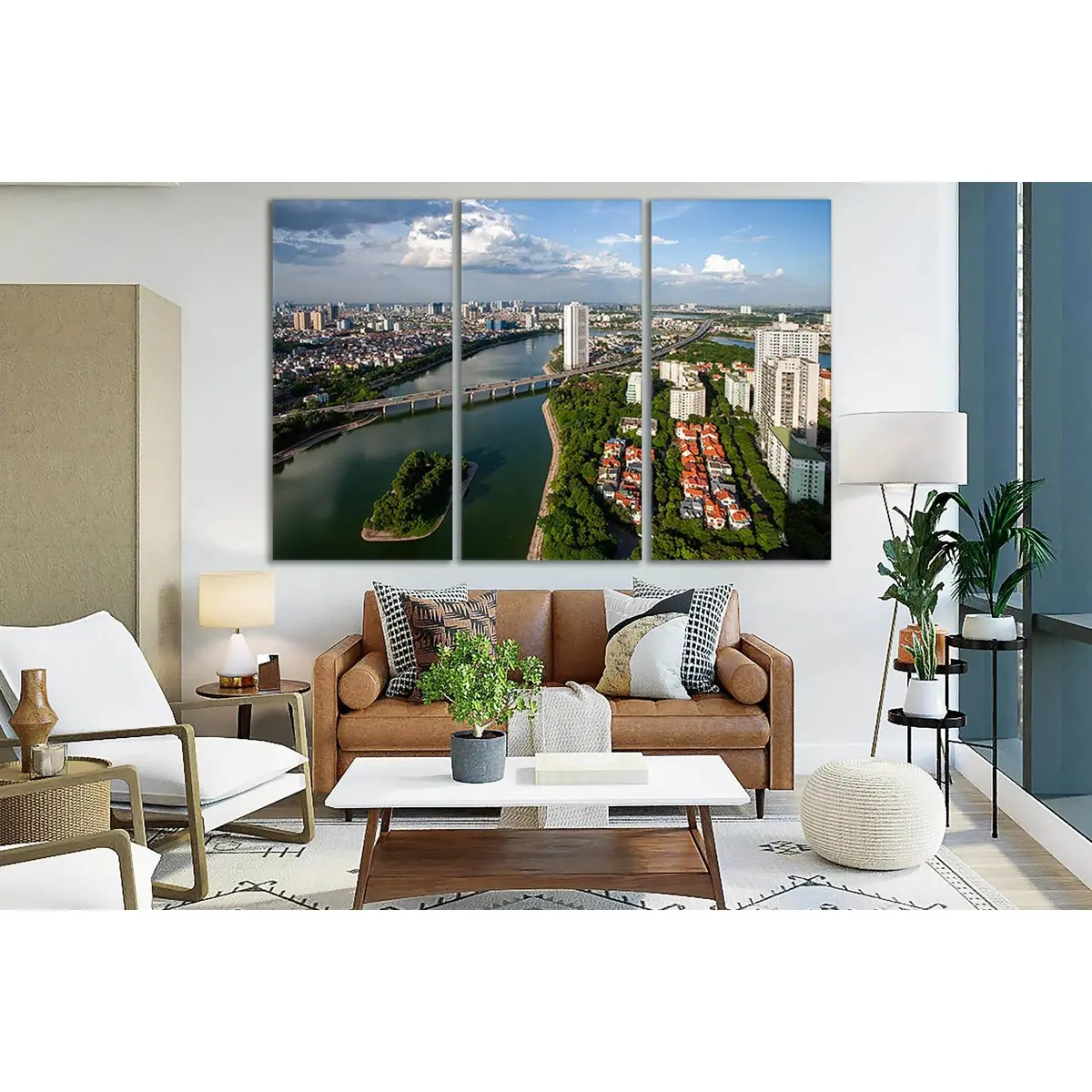 Vietnam Hanoi Skiline Hong River №Sl308 Ready To Hang Canvas Print 5