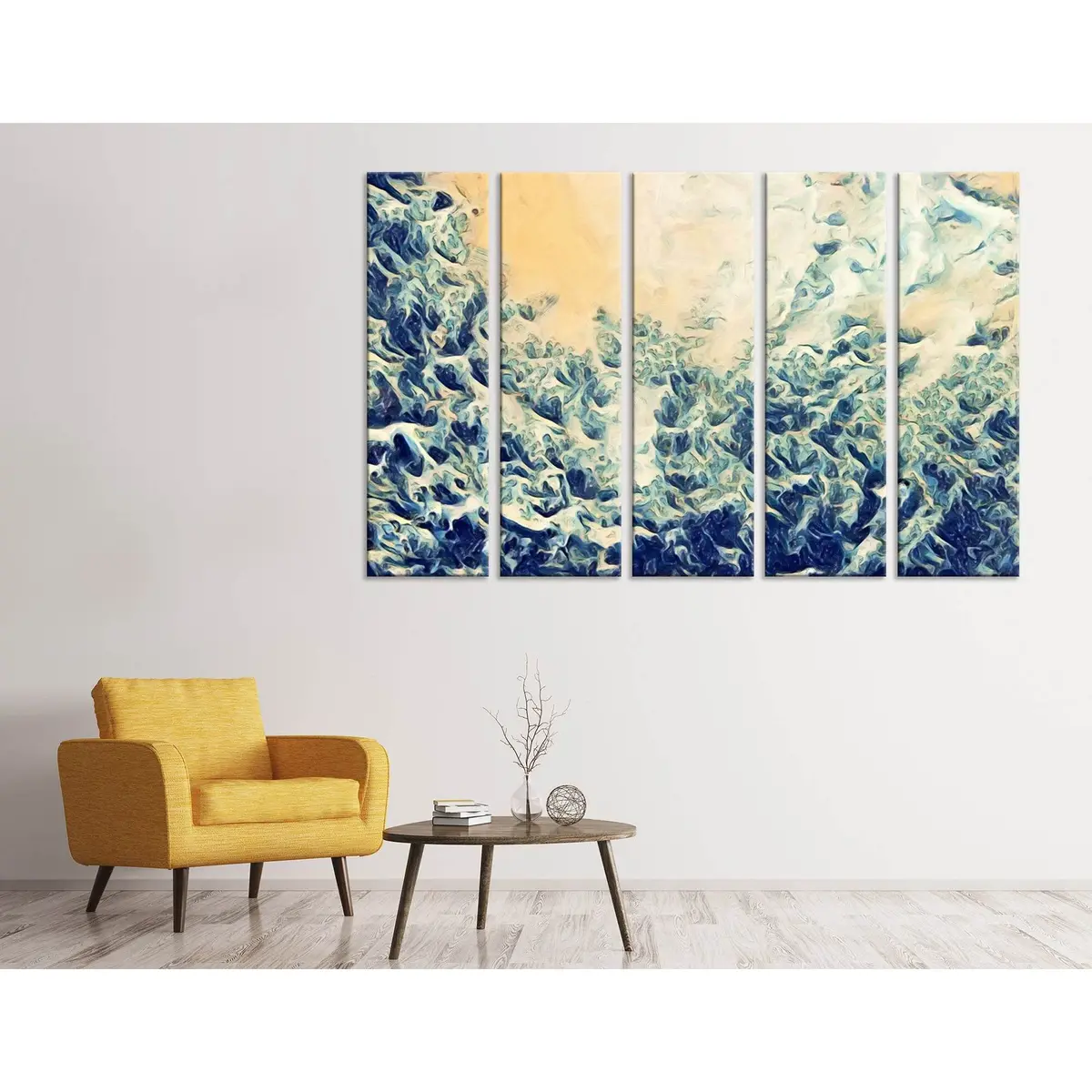 Abstract Ocean Depths Canvas Art Print №04336 – Premium Ready-to-Hang Wall Decor