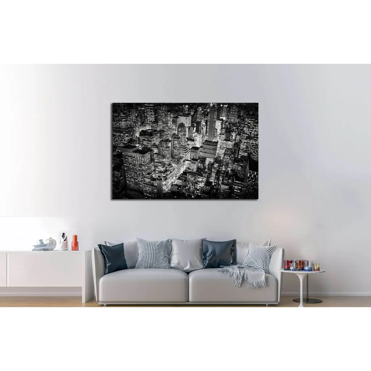 View From The Empire State Building, New York City №2953 Ready To Hang Canvas Print 3