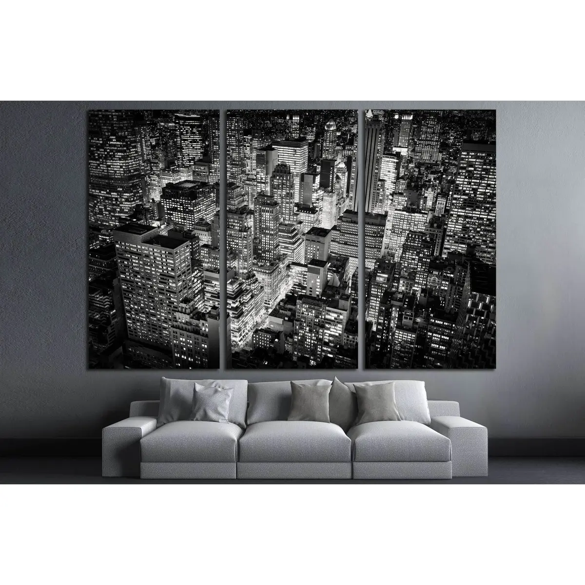View From The Empire State Building, New York City №2953 Ready To Hang Canvas Print 5