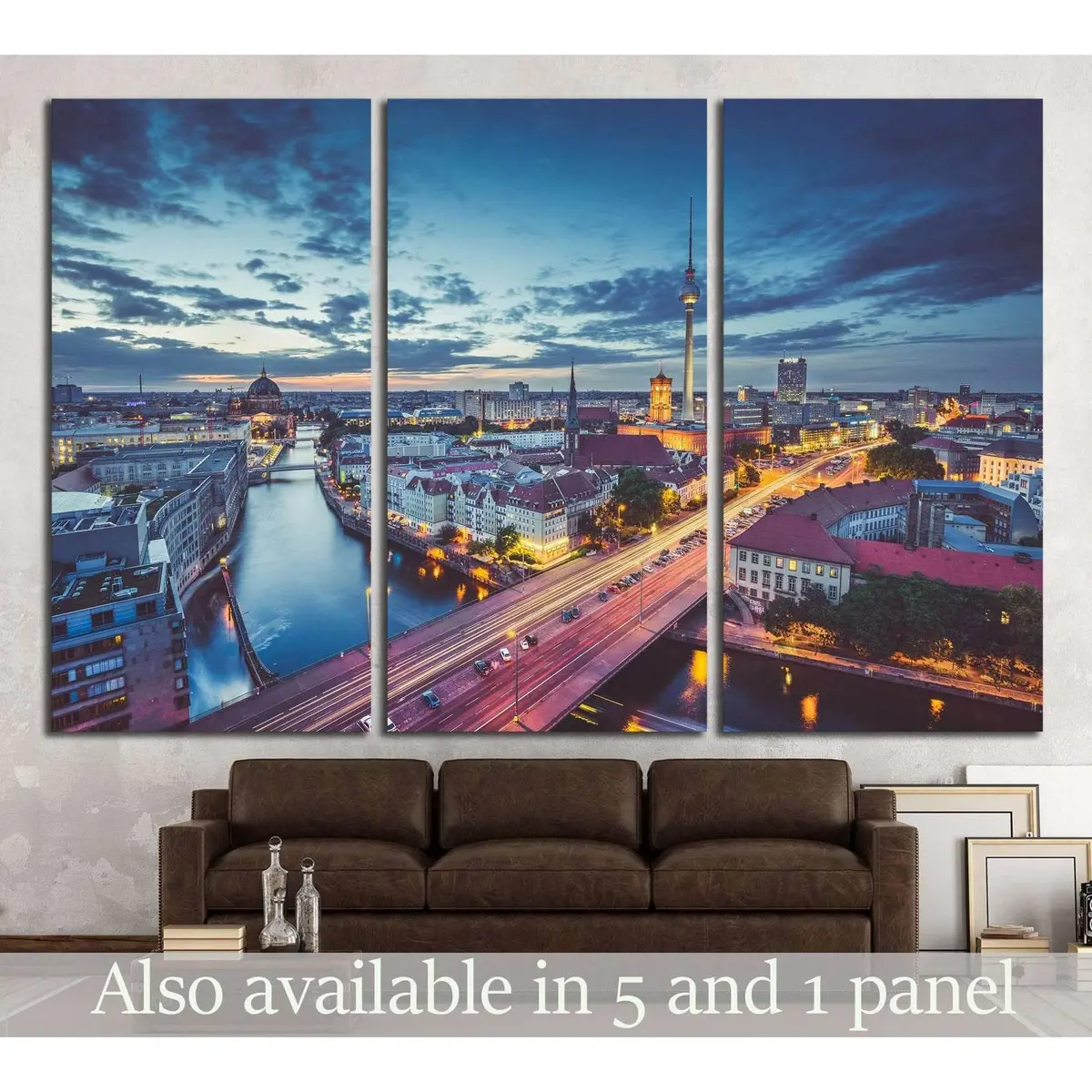 View Of Berlin Skyline, Germany №1186 Ready To Hang Canvas Print 5