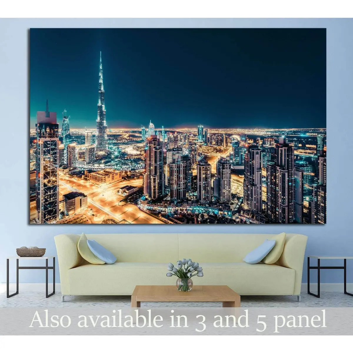 View Of Downtown Dubai, Uae №1270 Ready To Hang Canvas Print 1