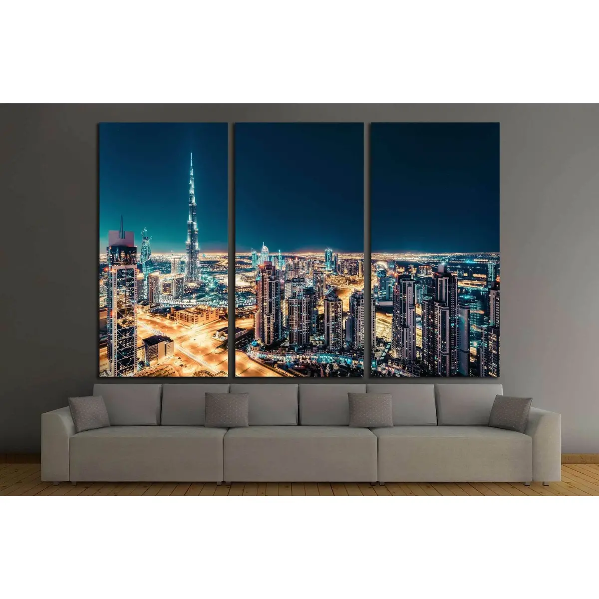 View Of Downtown Dubai, Uae №1270 Ready To Hang Canvas Print 5