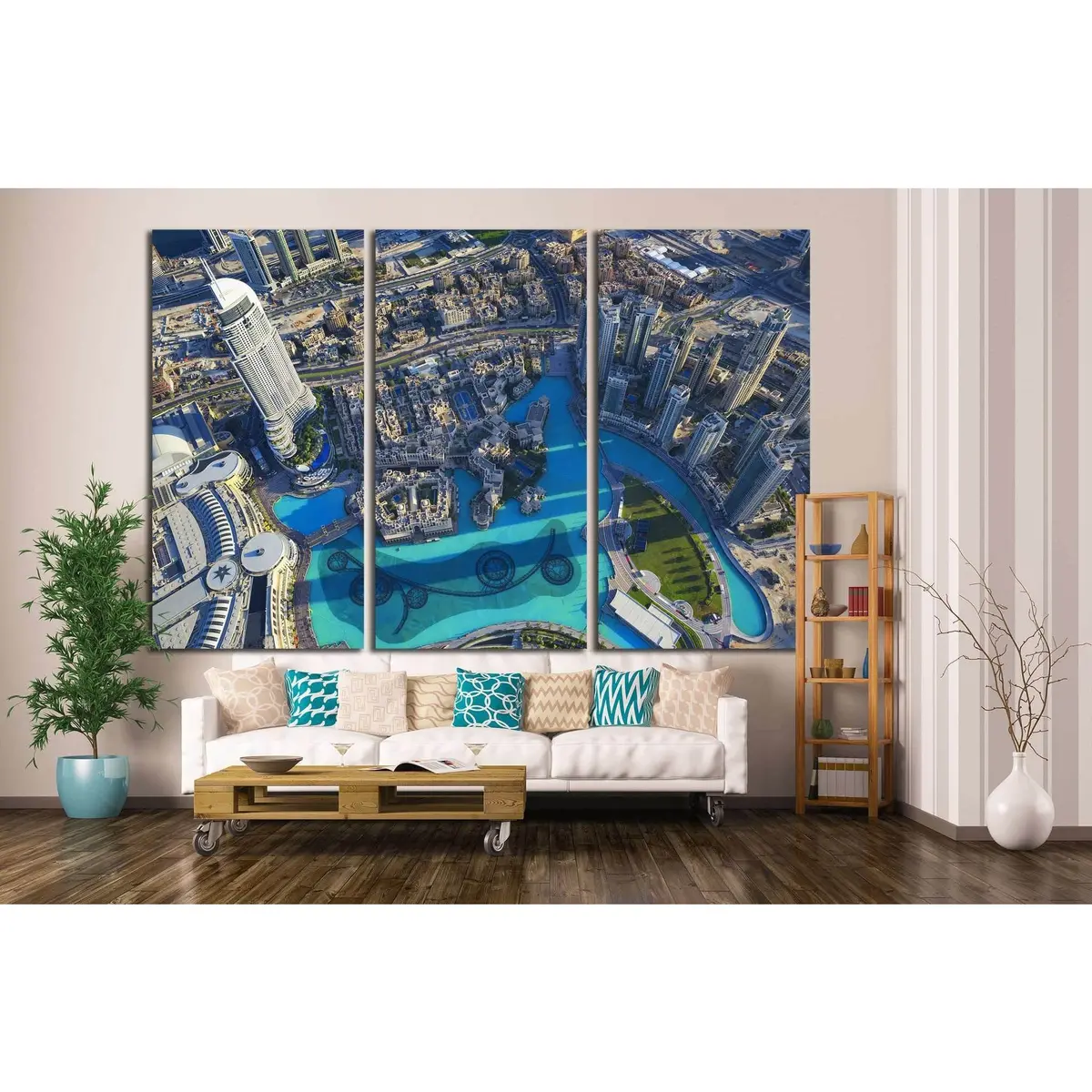 View Of Dubai City From The Top Of A Tower №1146 Ready To Hang Canvas Print 5