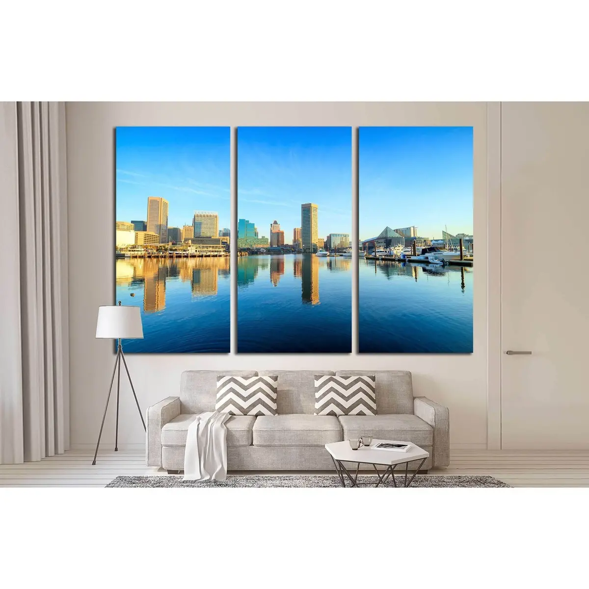 View Of Inner Harbor Area In Downtown Baltimore Maryland Usa №2186 Ready To Hang Canvas Print 5