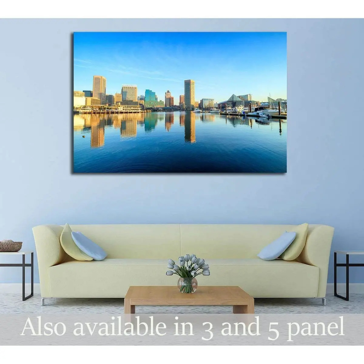 View Of Inner Harbor Area In Downtown Baltimore Maryland Usa №2186 Ready To Hang Canvas Print 1