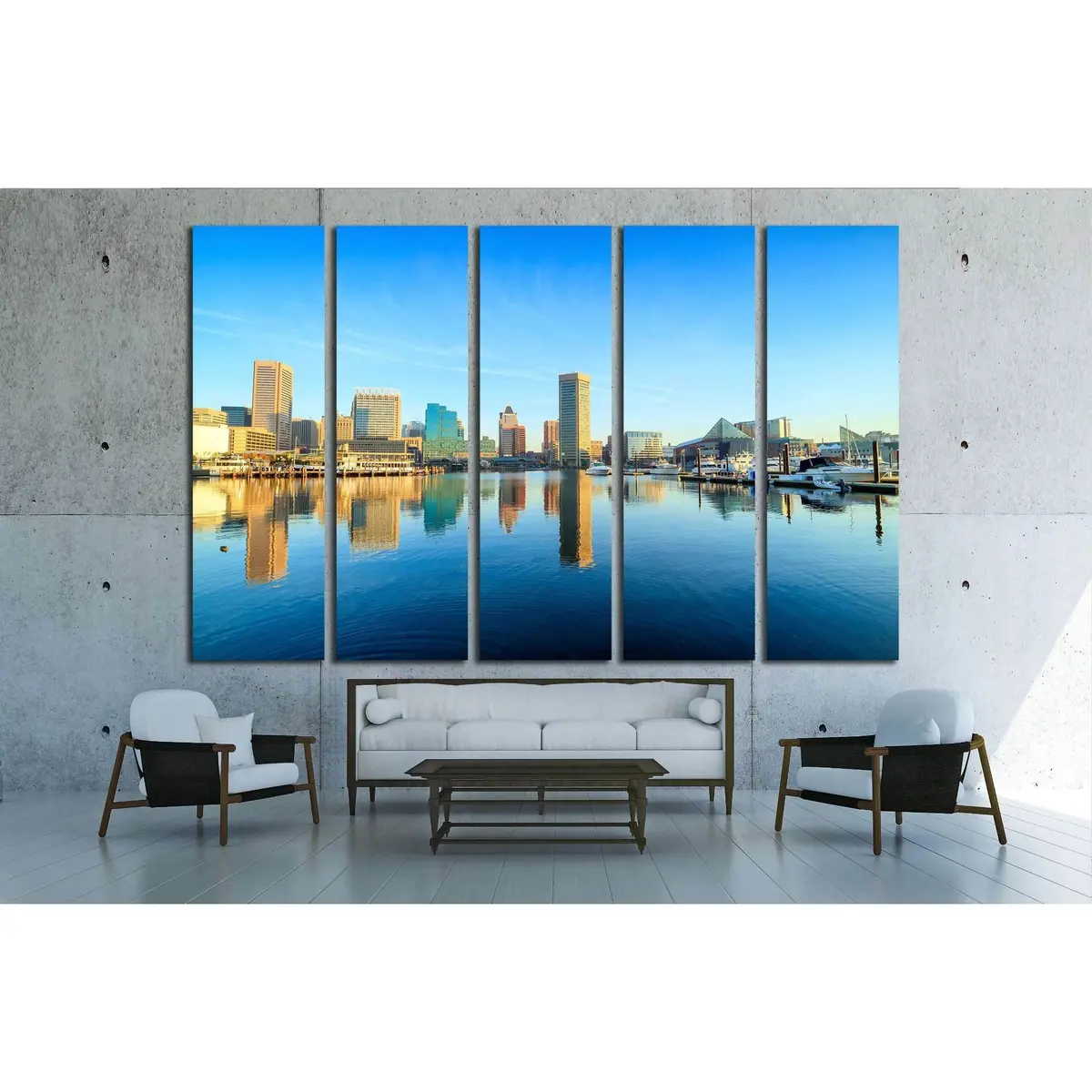 Baltimore Inner Harbor Canvas Art Print #2186 – Ready-to-Hang Wall Decor - Image 3