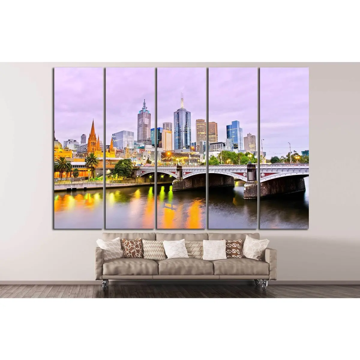 Melbourne Cityscape Canvas Art №804 – Premium Ready-to-Hang Wall Decor - Image 3