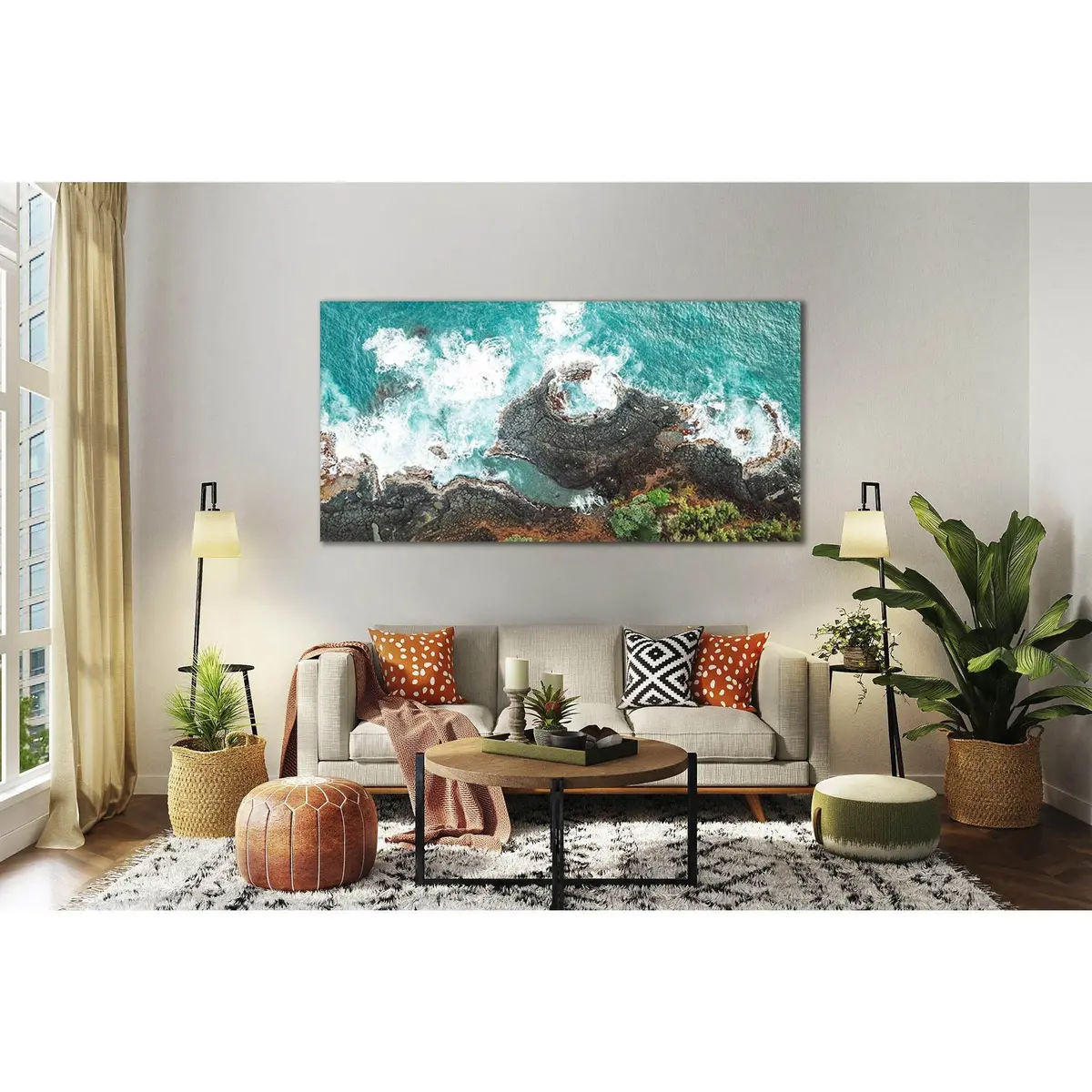 View Of Rocky Seashore №Sl78 Ready To Hang Canvas Print 2