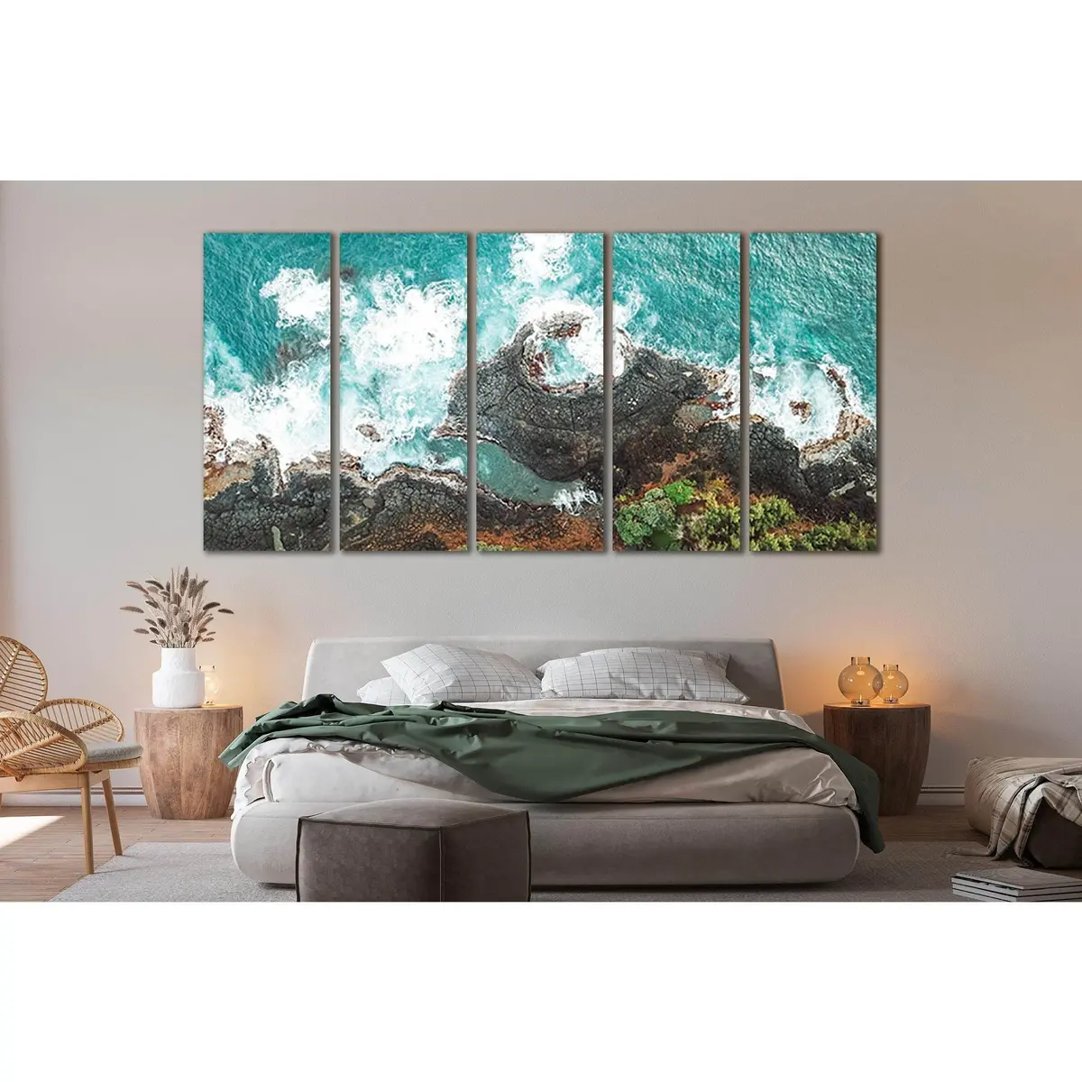 Rocky Seashore Canvas Art Print №SL78 – Premium Ready-to-Hang Wall Decor - Image 3