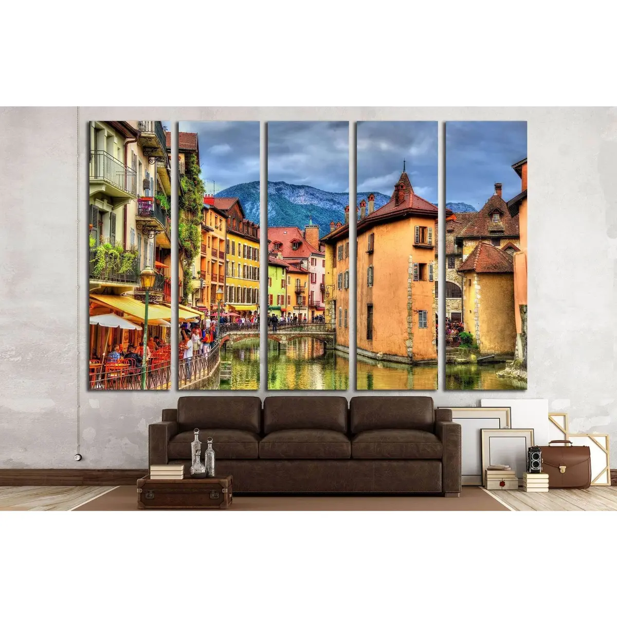 Annecy Old Town Canvas Art Print – France Scene #1708, Ready to Hang - Image 2