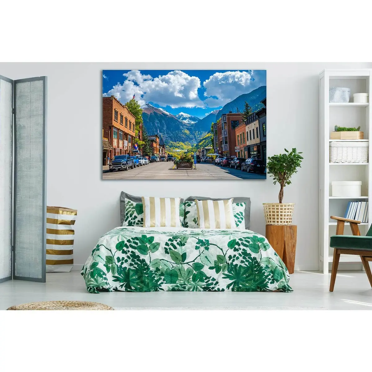 View Of Town Telluride Colorado №Sl300 Ready To Hang Canvas Print 1