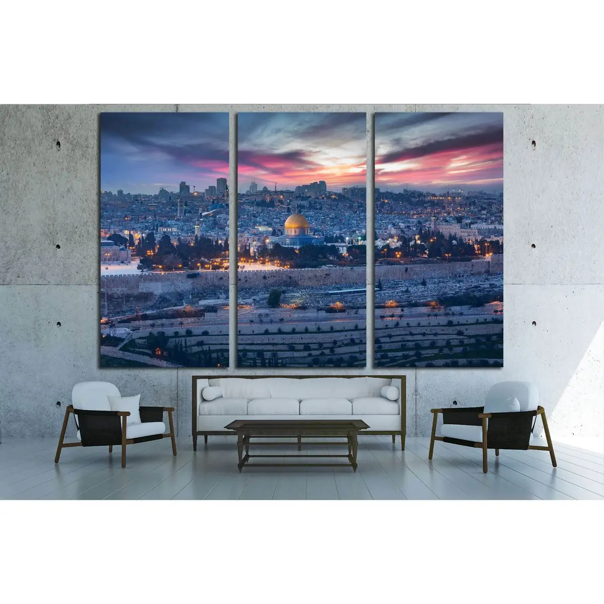View To Jerusalem Old City. Israel №3037 Ready To Hang Canvas Print 5