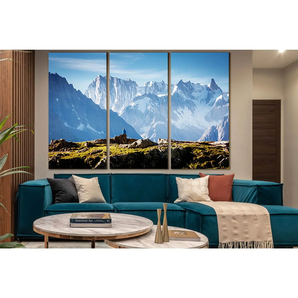 Views Mont Blanc Glacier №Sl1342 Ready To Hang Canvas Print 5