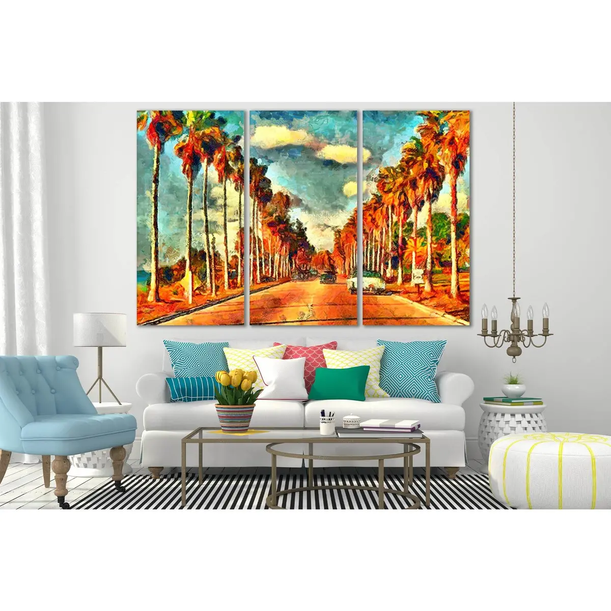 Vintage California View Oil Painting №Sl587 Ready To Hang Canvas Print 5