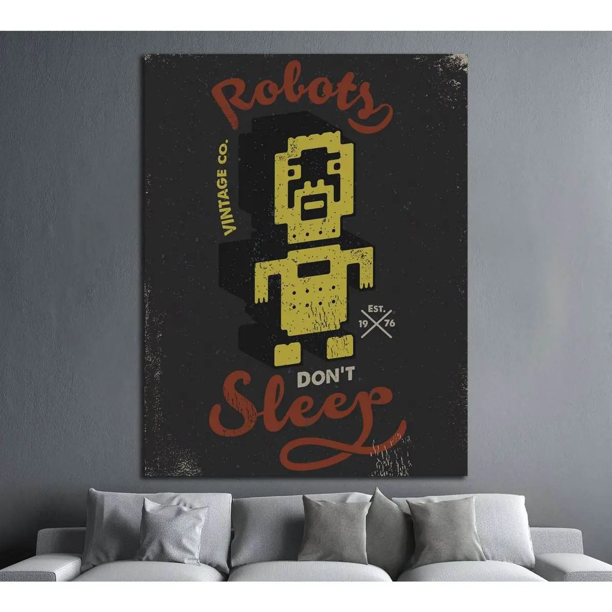 Vintage Canvas №4594 Ready To Hang Canvas Print 1