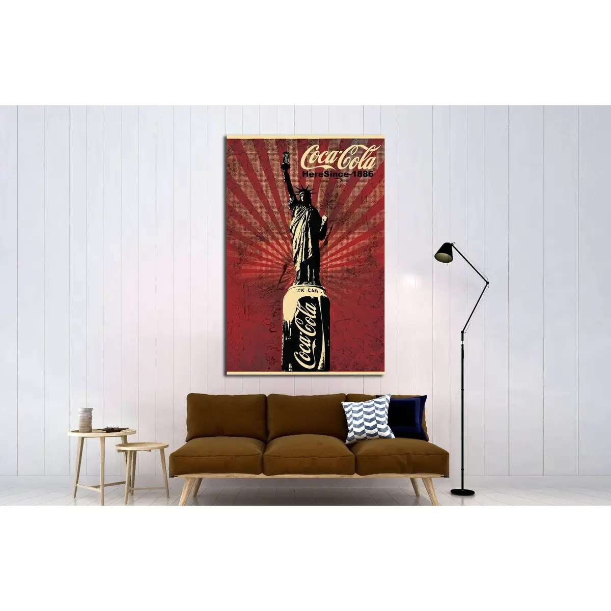 Vintage Coca Cola №3485 Ready To Hang Canvas Print 2