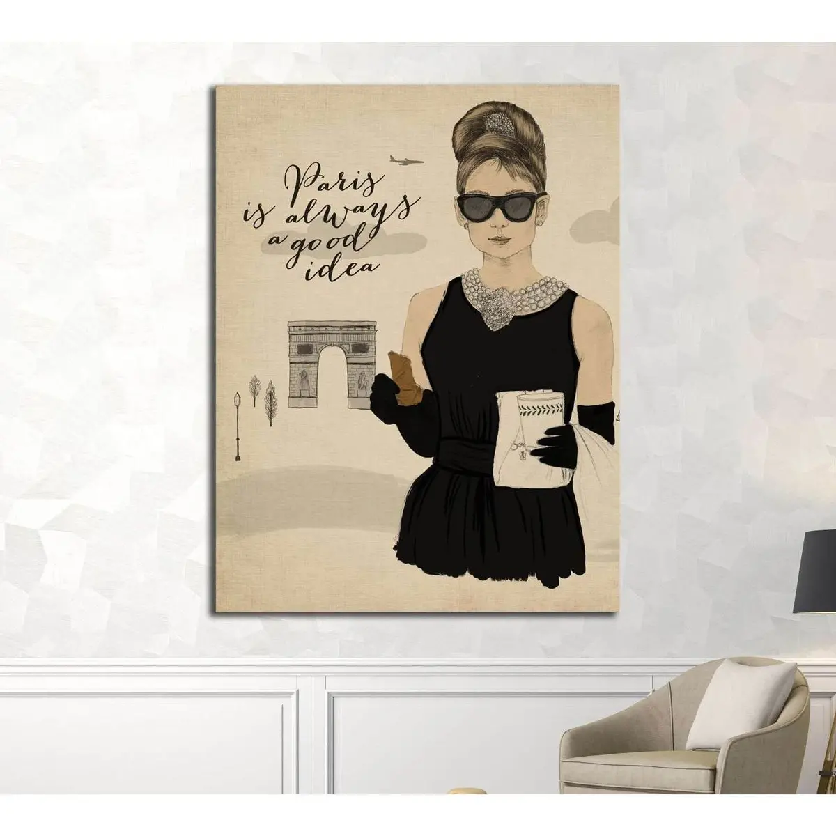 Vintage Illustration №4573 Ready To Hang Canvas Print 1