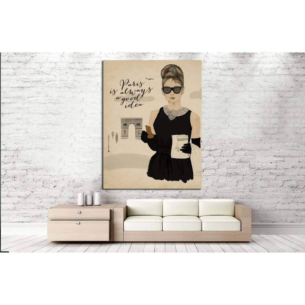 Vintage Illustration №4573 Ready To Hang Canvas Print 3