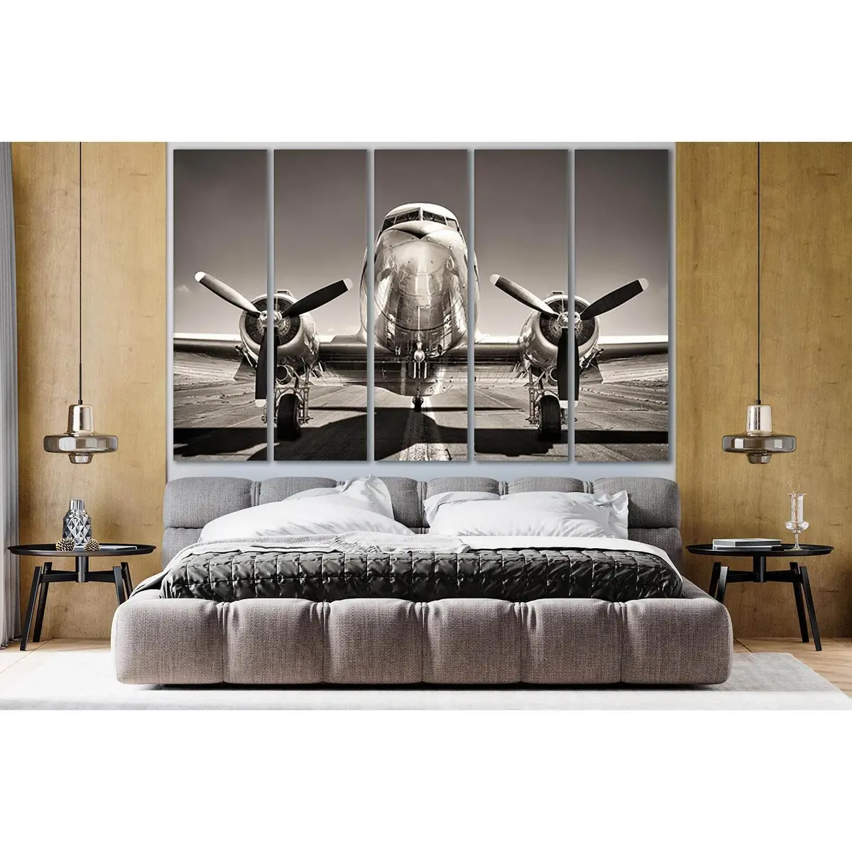 Vintage Aviation Canvas Art №SL739 – Ready-to-Hang Wall Decor - Image 3