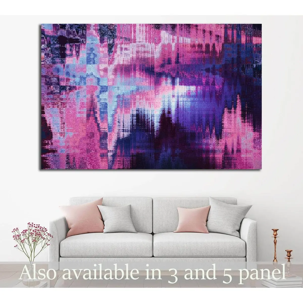 Violet Blurred Abstract Background №1424 Ready To Hang Canvas Print 1