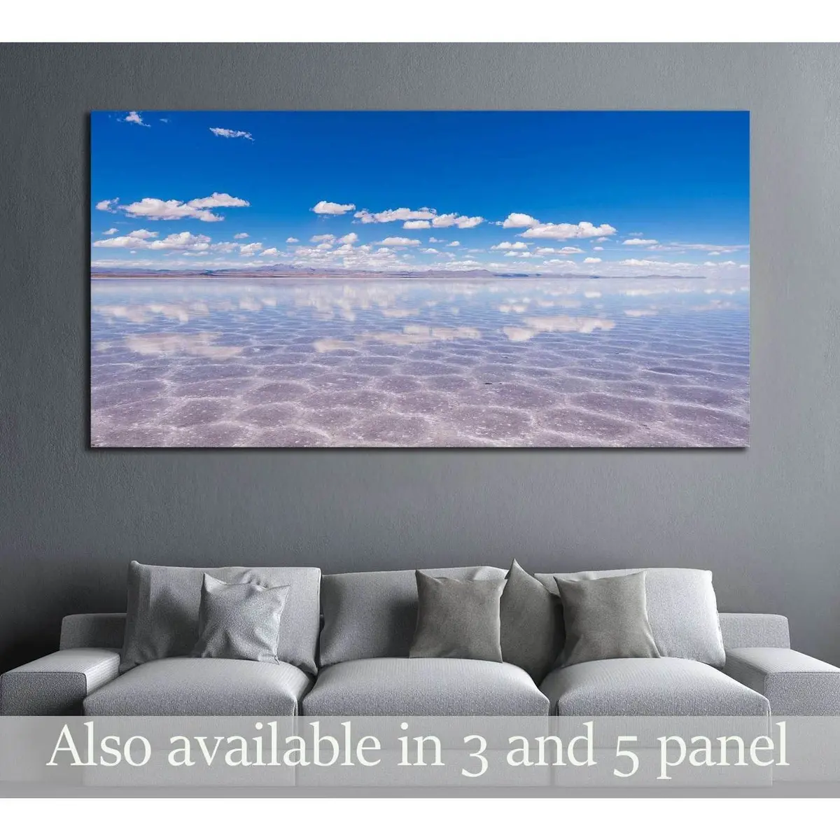Visiting The Awesome Salt Flats Of Uyuni №1985 Ready To Hang Canvas Print 1
