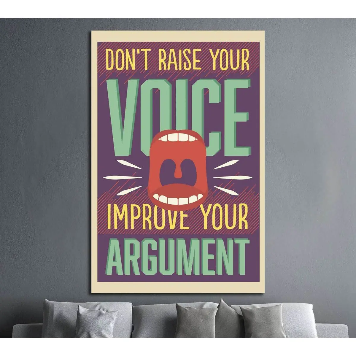 Voice №4548 Ready To Hang Canvas Print 1