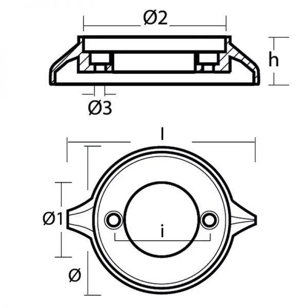 Volvo Collar Anode 875815 (Technoseal 00703) 1