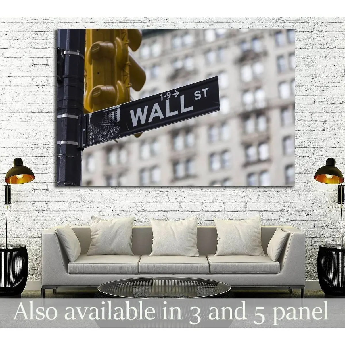 Wall Street Sign In New York №1788 Ready To Hang Canvas Print 1