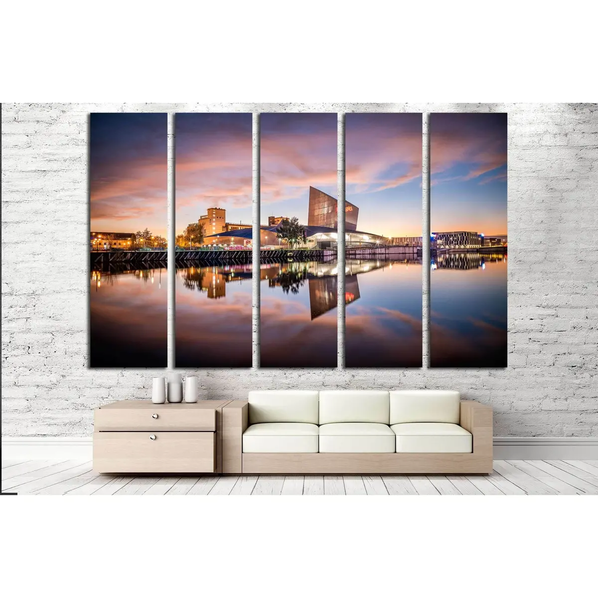 Salford Quays War Museum Canvas Art Print – Ready-to-Hang Wall Decor - Image 3