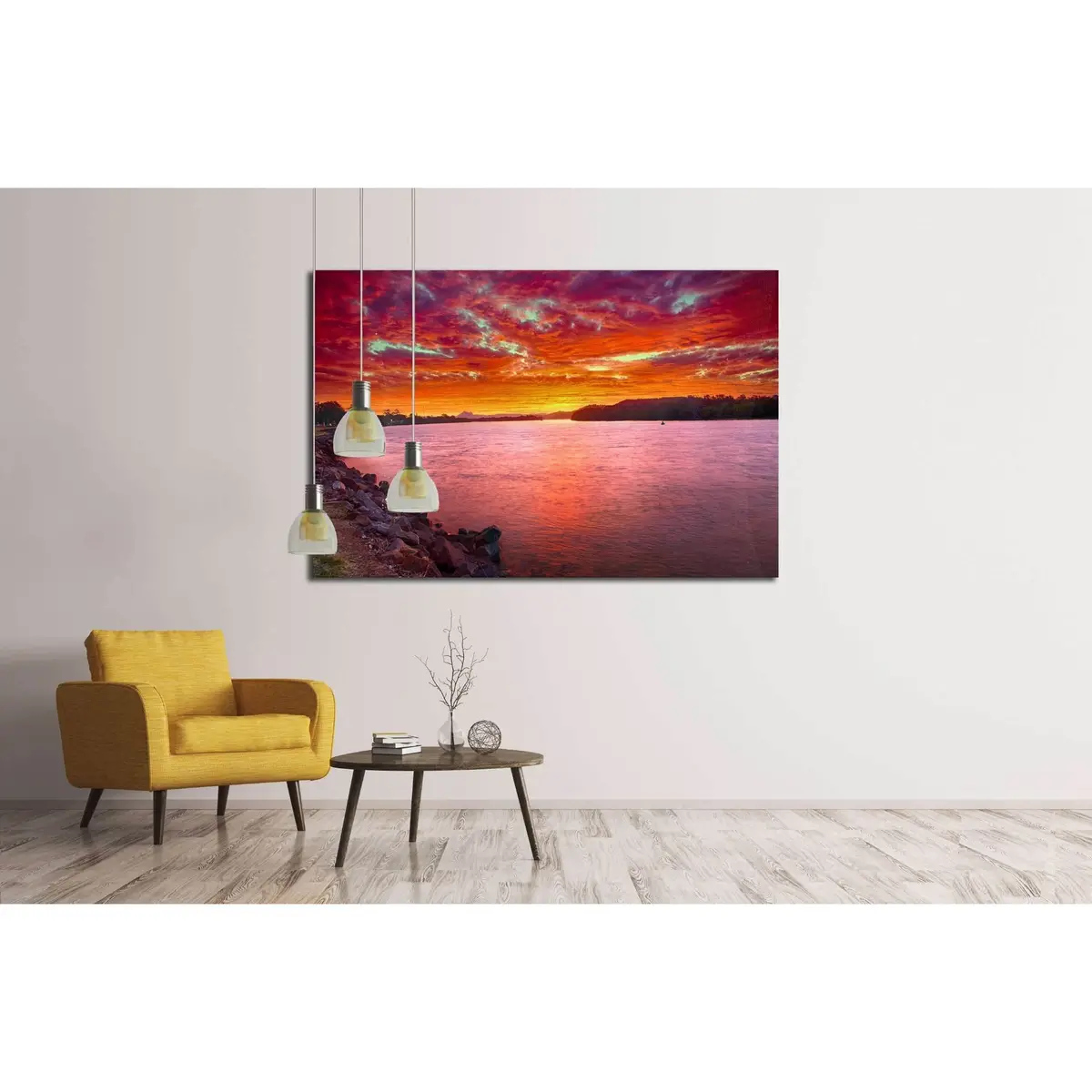 Warning Visible On Horizon, New South Wales - Australia. №2862 Ready To Hang Canvas Print 3