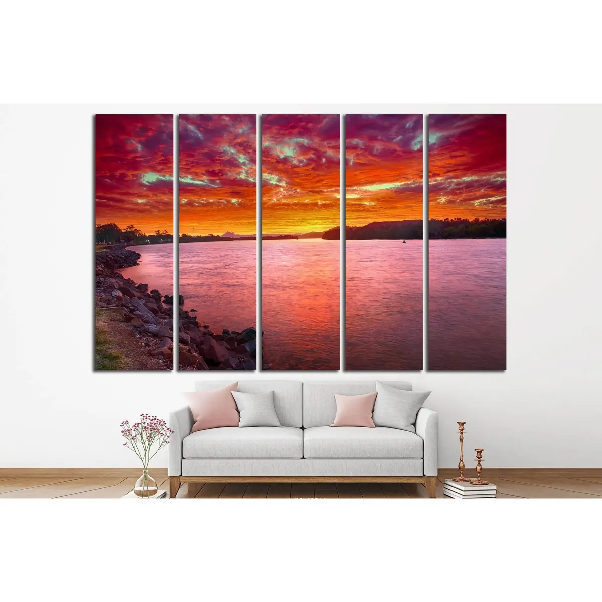Warning Visible on the Horizon — New South Wales, Australia | Canvas Wall Art #2862 - Image 3