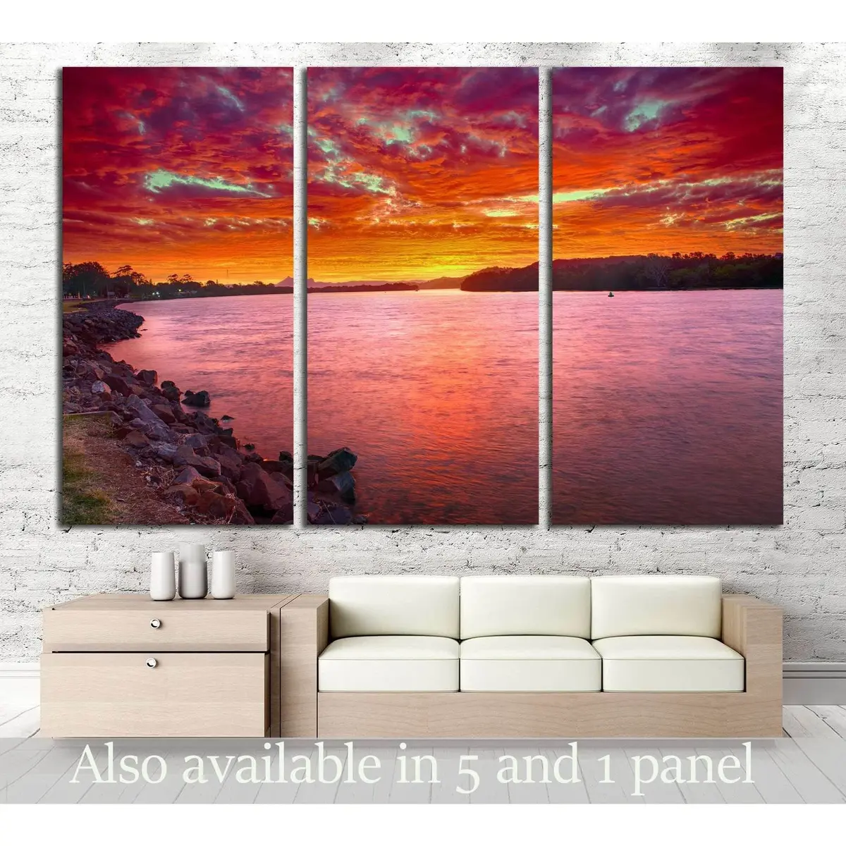 Warning Visible On Horizon, New South Wales - Australia. №2862 Ready To Hang Canvas Print 5