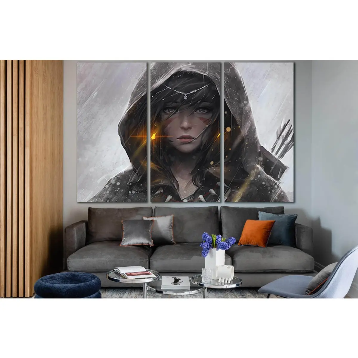 Warrior Girl In Hood №Sl1279 Ready To Hang Canvas Print 5