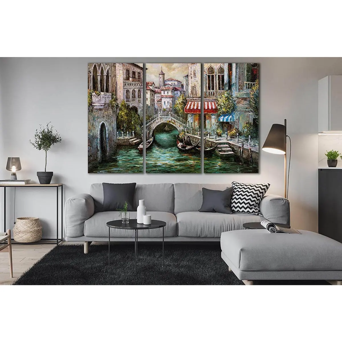 Water Canal In Venice №Sl614 Ready To Hang Canvas Print 5