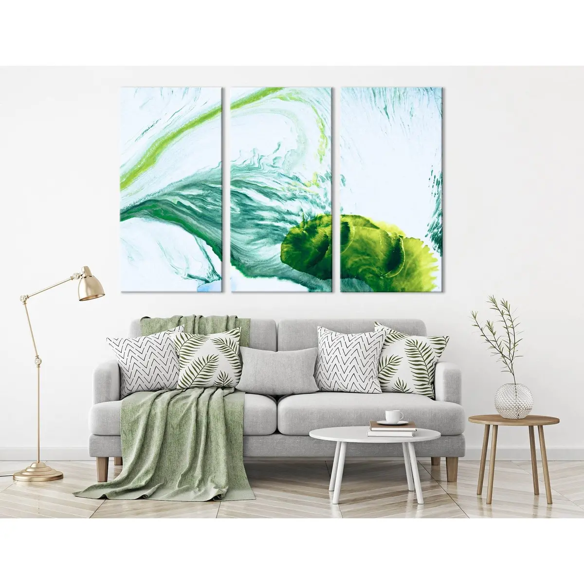 Water Lily Leaf Abstract №04316 Ready To Hang Canvas Print 5