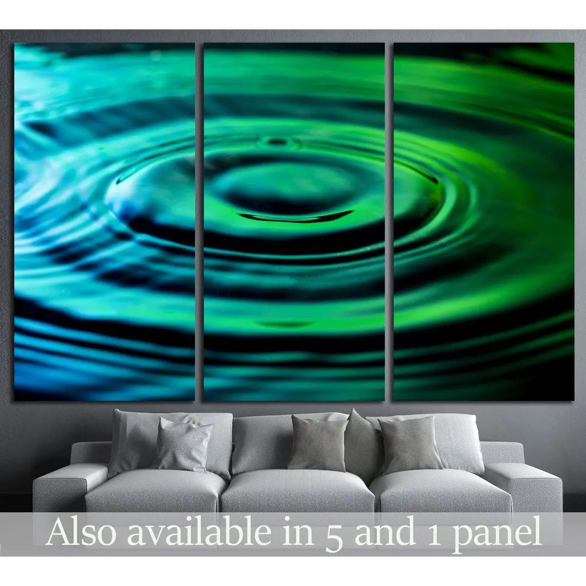Water Ripples №1080 Ready To Hang Canvas Print 5