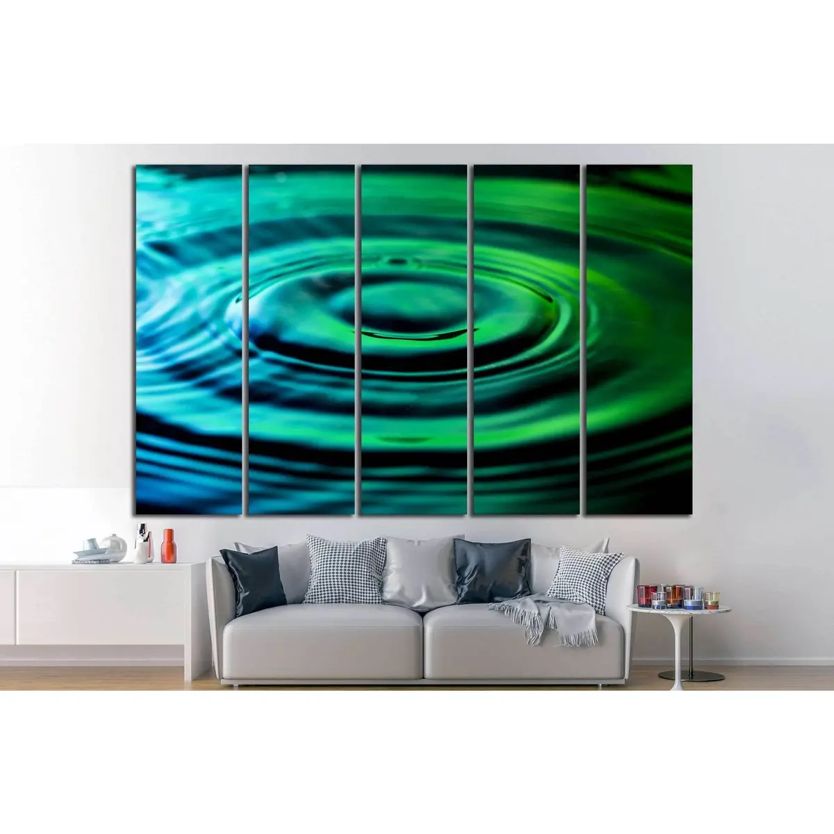 Water Ripples #1080 Canvas Wall Art – Pre-Strung & Ready to Hang - Image 3