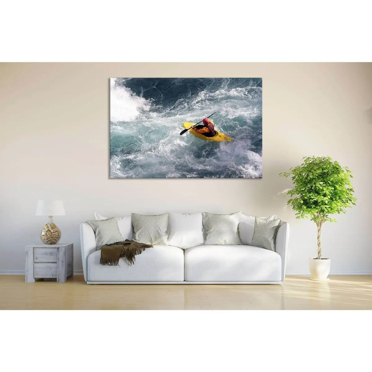Water Sports №658 Ready To Hang Canvas Print 2