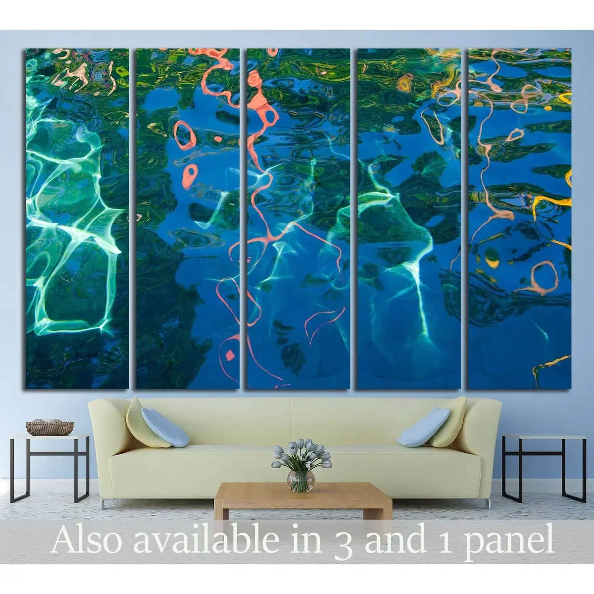 Water Surface #1067 Premium Ready-to-Hang Canvas Wall Art