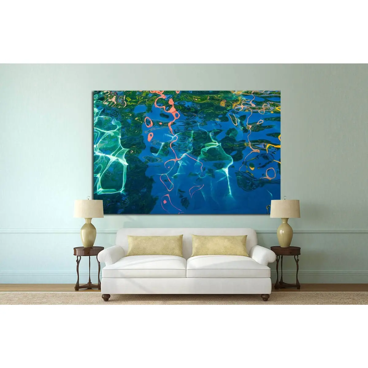 Water Surface №1067 Ready To Hang Canvas Print 2