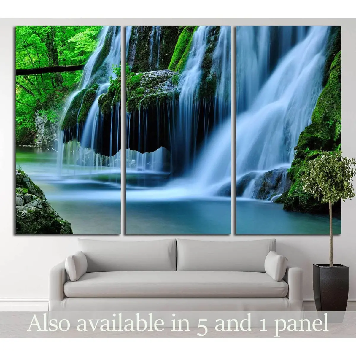Waterfall Bigar, Romania №644 Ready To Hang Canvas Print 5