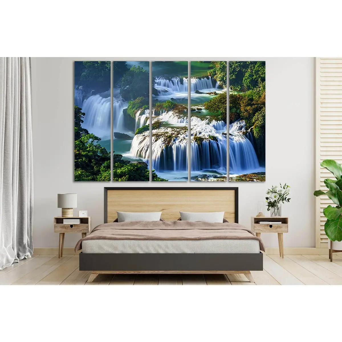 Cao Bang Waterfall Vietnam Art Print №SL472 – Ready-to-Hang Canvas - Image 3