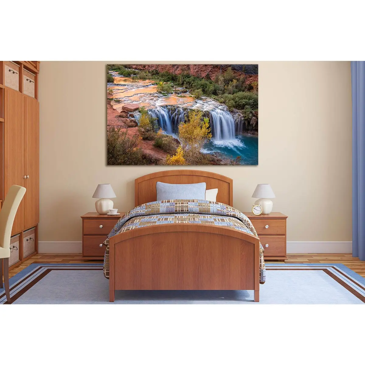Waterfalls Grand Canyon Arizona №Sl468 Ready To Hang Canvas Print 1