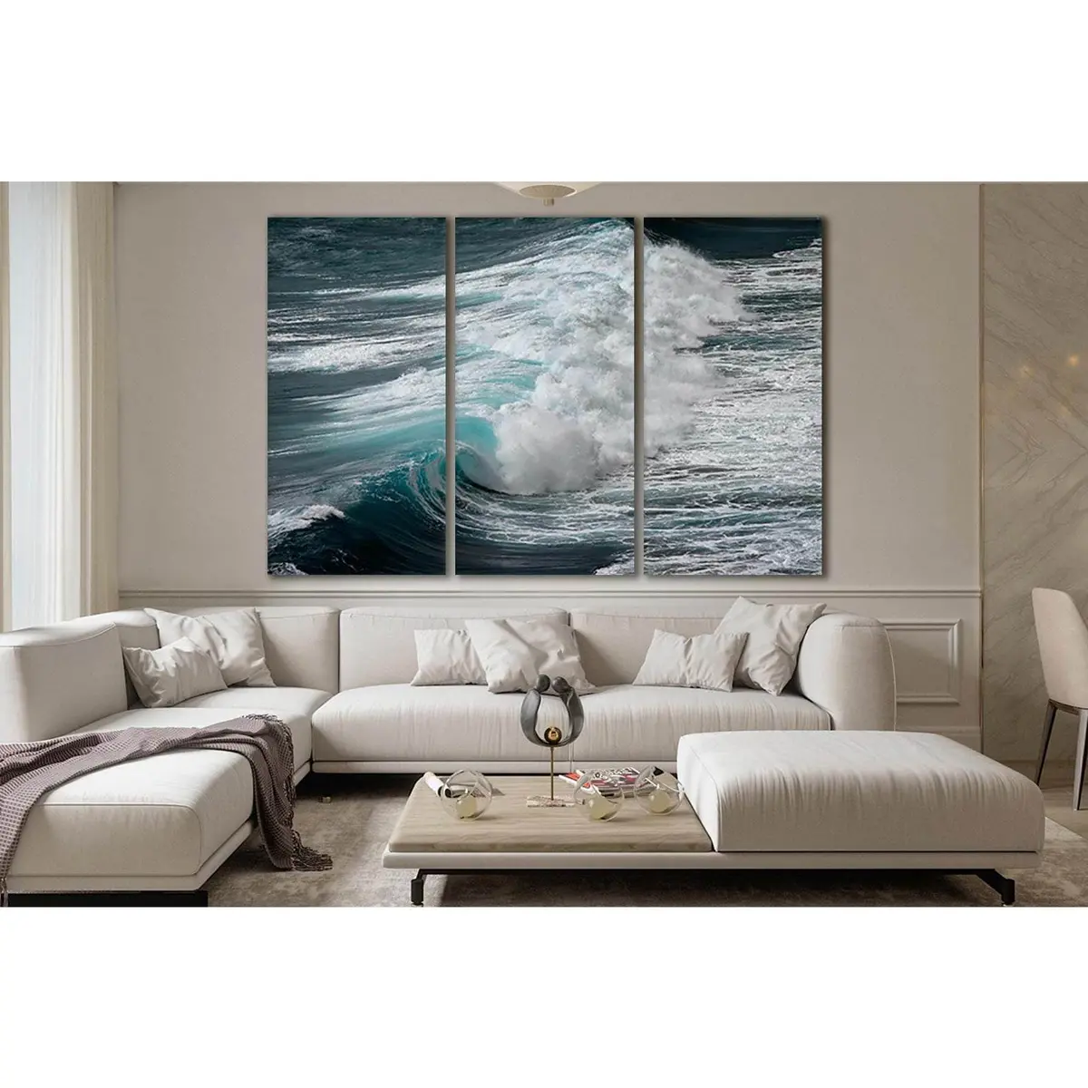 Wave Power №92 Ready To Hang Canvas Print 5