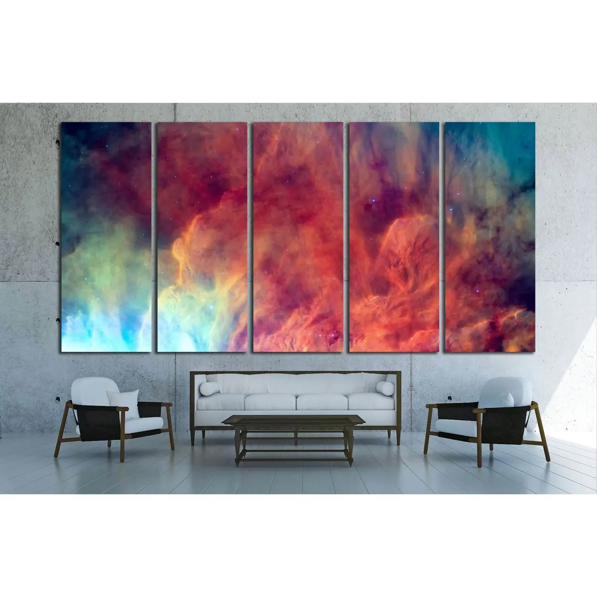 Stellar Lagoon Nebula (M20) Canvas Print – Ready-to-Hang Emission Nebula Wall Art - Image 3