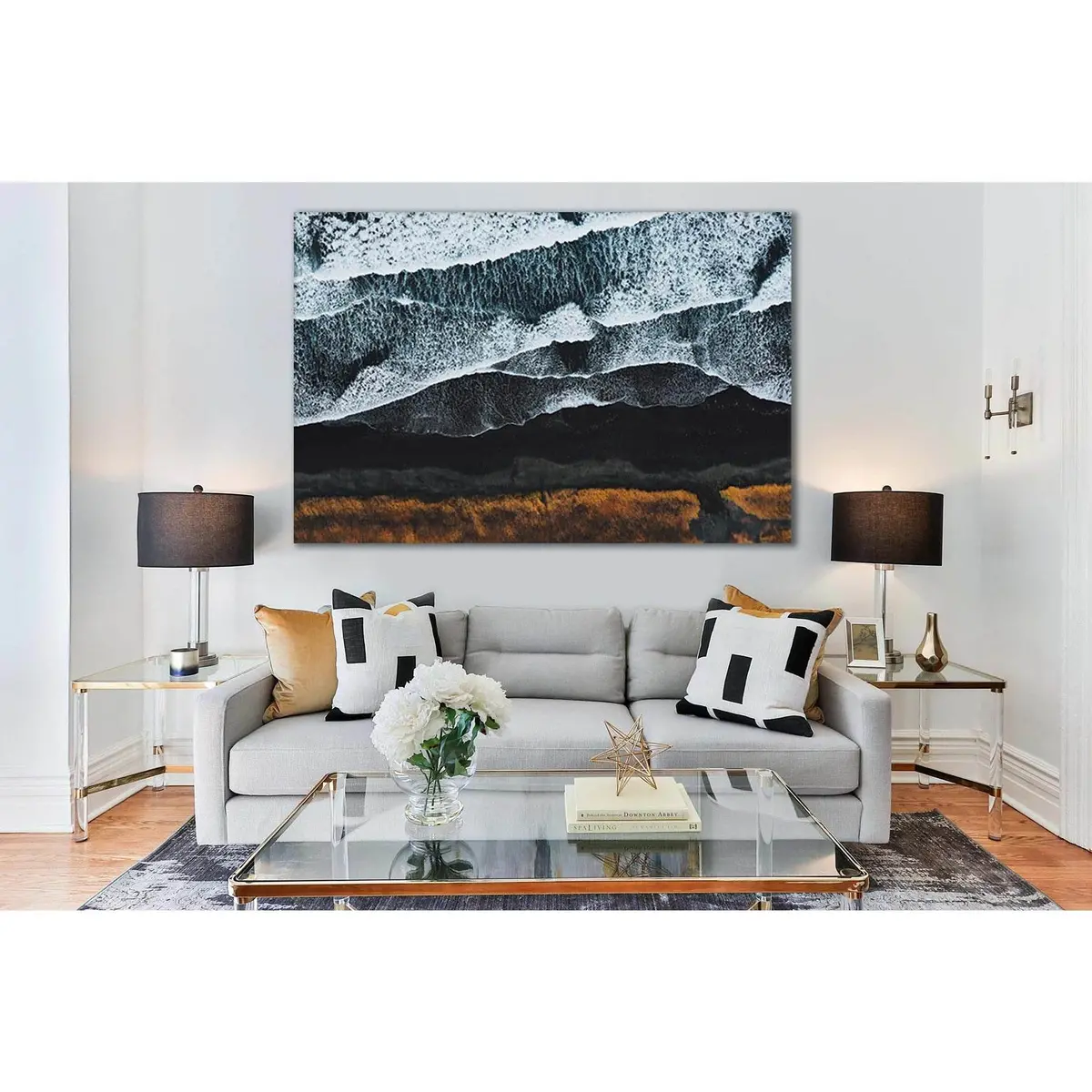 Waves By The Shore №Sl129 Ready To Hang Canvas Print 1