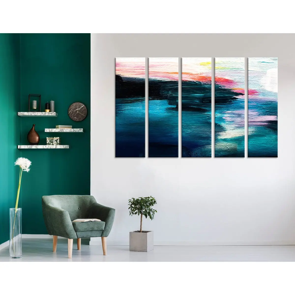 Ocean Waves Canvas Art Print №04271 – Premium Ready-to-Hang Wall Decor